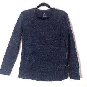 Cuddle Duds Blue Fleece Lined Long Sleeve Shirt
